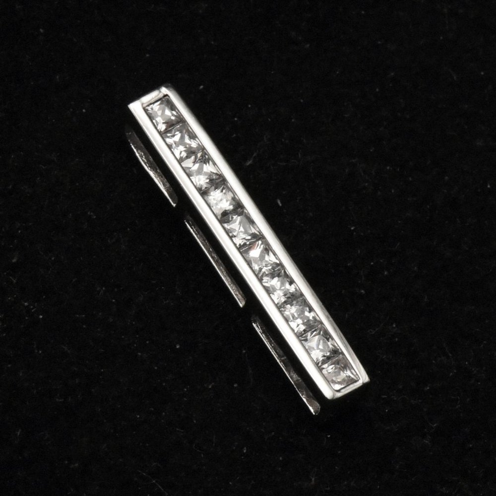 Ross-Simons - Vintage Sterling Silver Cubic Zirconia Pendant